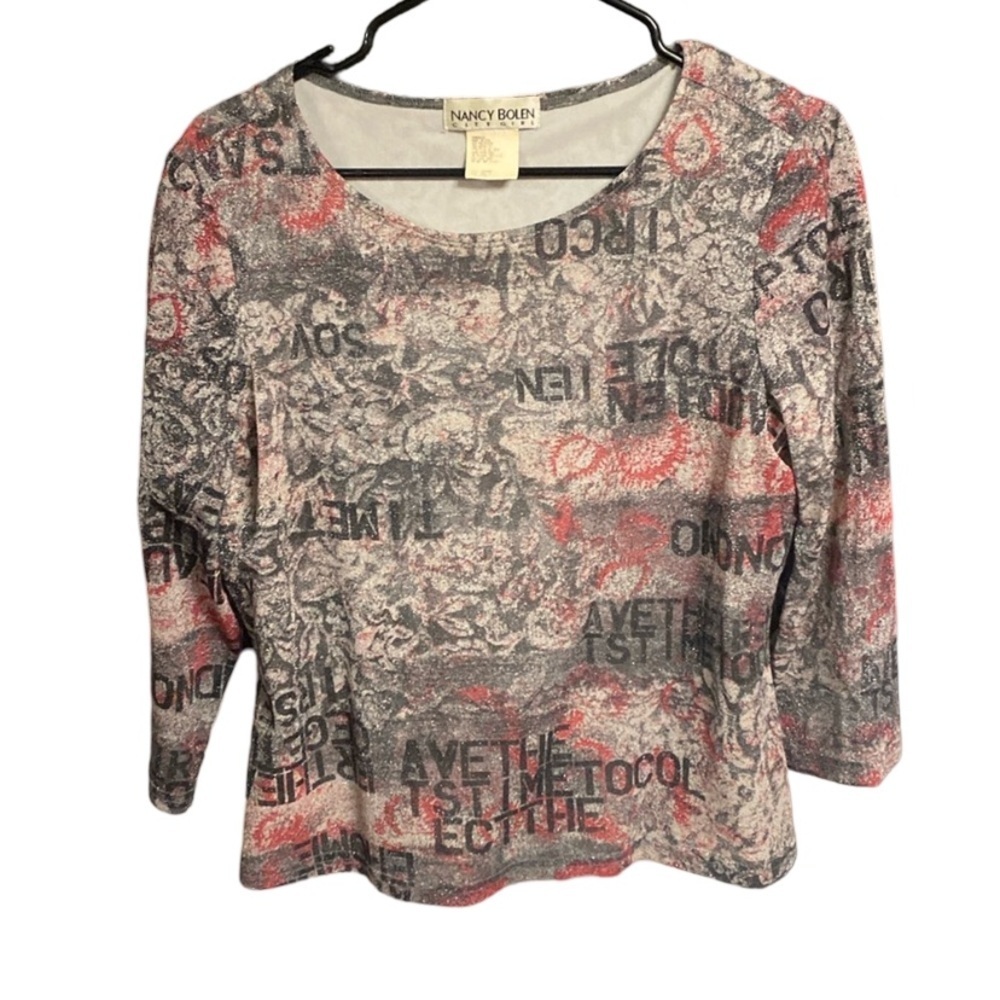 Nancy Boleyn city girl 90s mesh top size medium